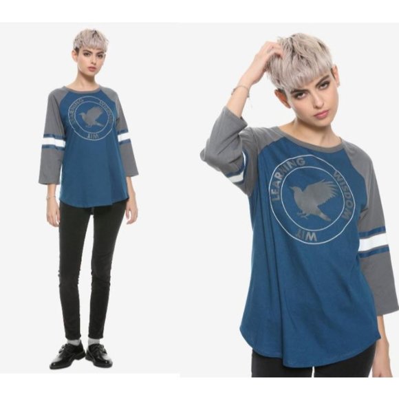 Hot Topic Tops - HOT TOPIC Harry Potter Ravenclaw Girls Athletic Raglan NWT Size XL